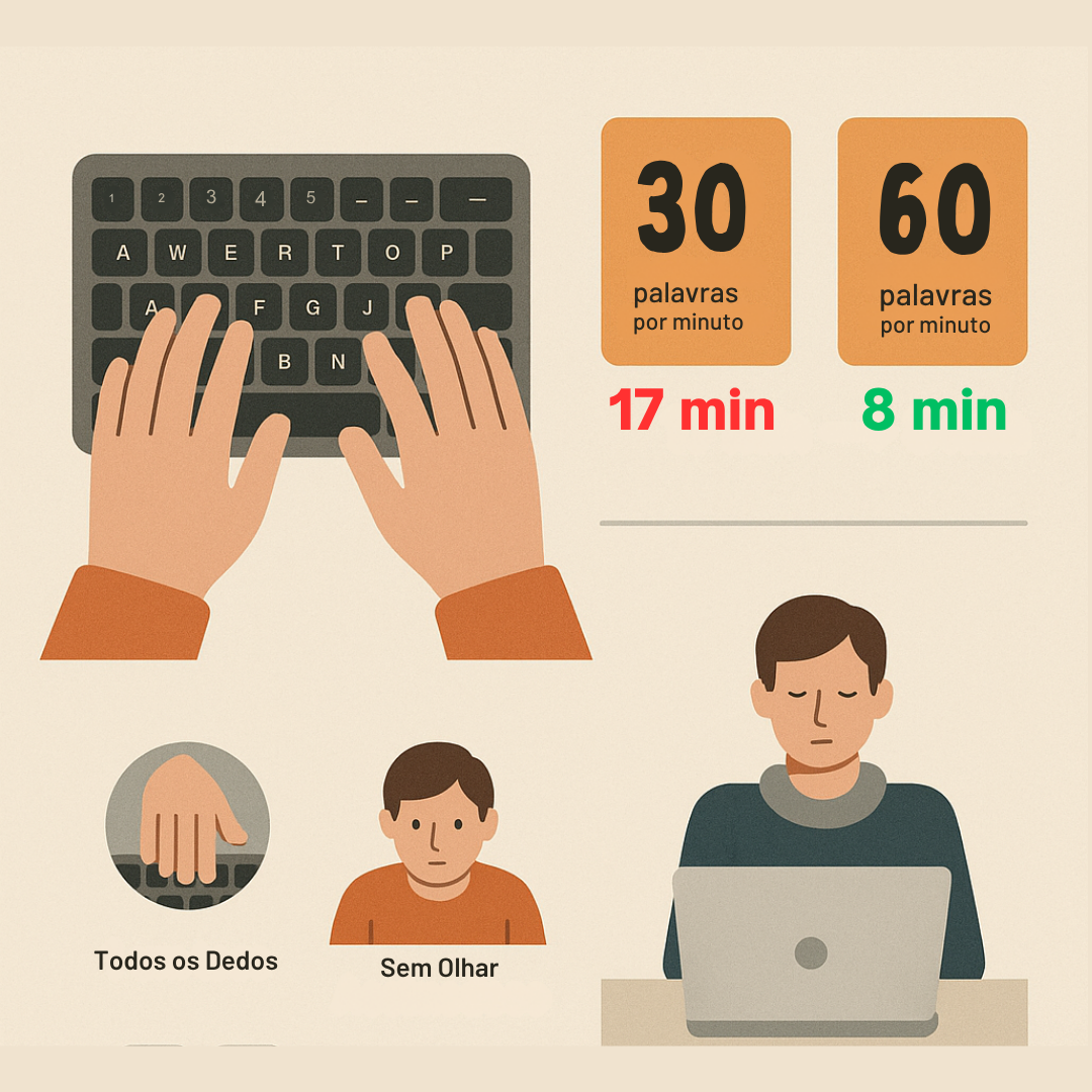 ⌨️ A Importância da Digitação para Aumentar sua Produtividade: o que quase ninguém te conta