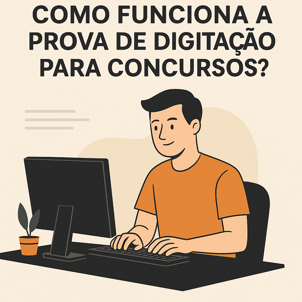 Como funciona a prova de digitação para concursos? Tudo que você precisa saber!